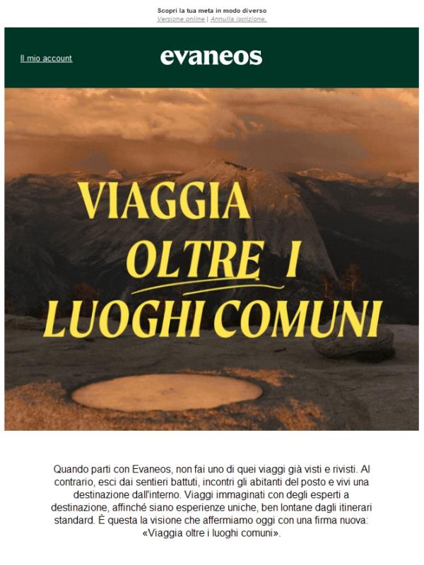 Dimentica i viaggi tutti uguali