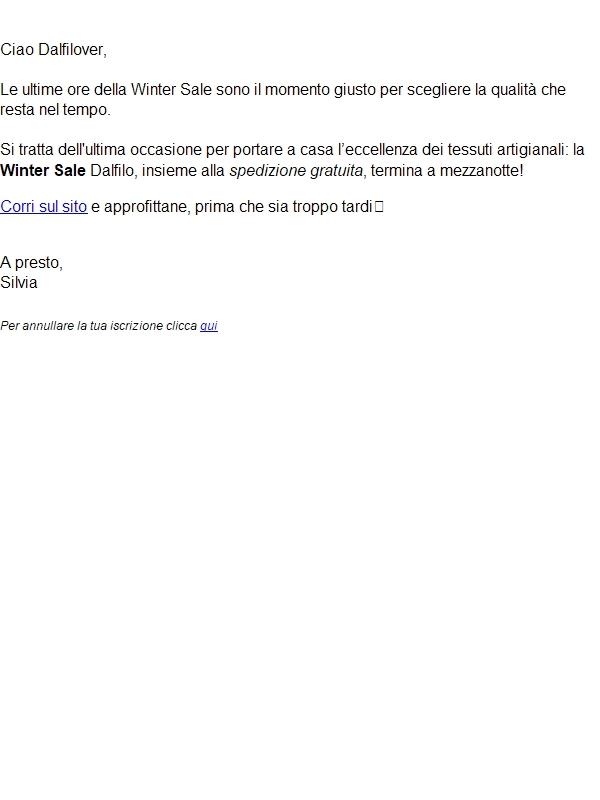 🚨 Winter Sale termina a mezzanotte