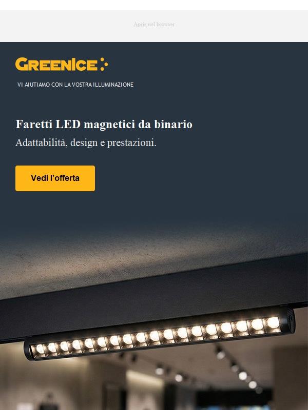 Faretti LED Magnetici da Binario: Scopri la nuova illuminazione per i tuoi spazi