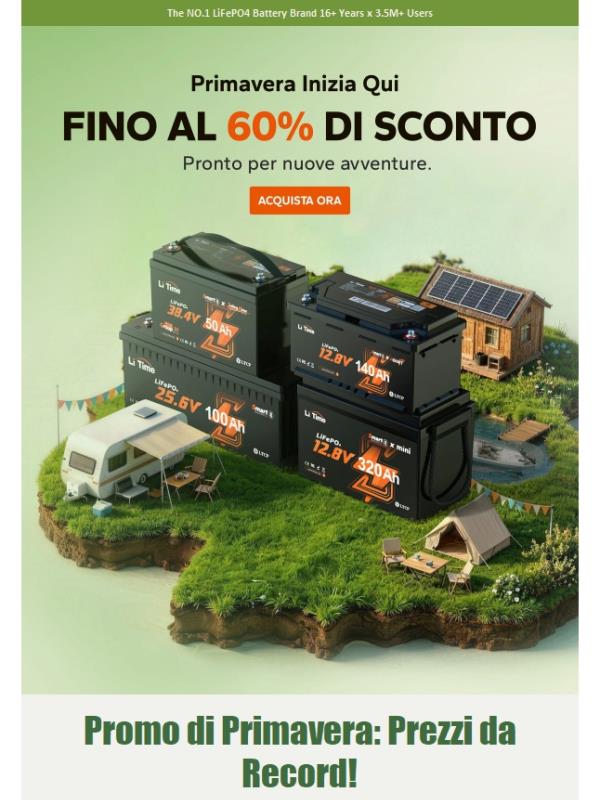 🌸Primavera Super Sconto: Prezzo Storico!!⚡ 12V 140A H190 322,99 € – Solo per Poco!⏳
