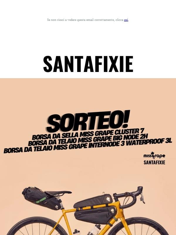 🏕️ Ottieni GRATIS un kit bikepacking Miss Grape.