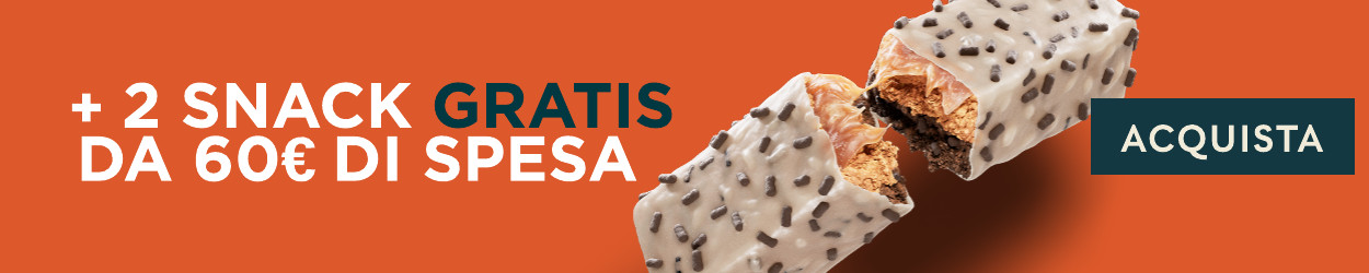 2 campioni di snack gratis da 60€