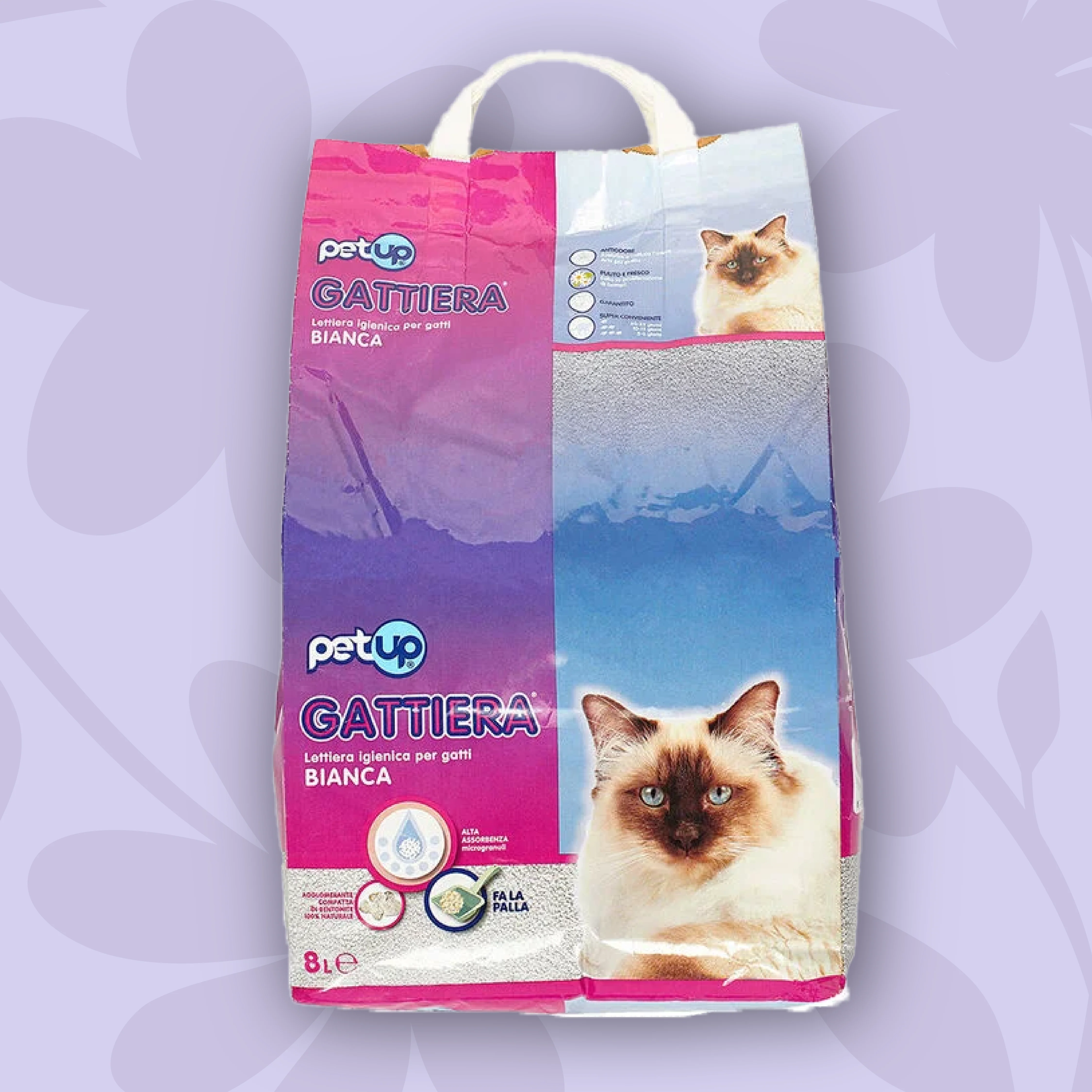 Image of Petup Gattiera Lettiera Bianca 8 lt