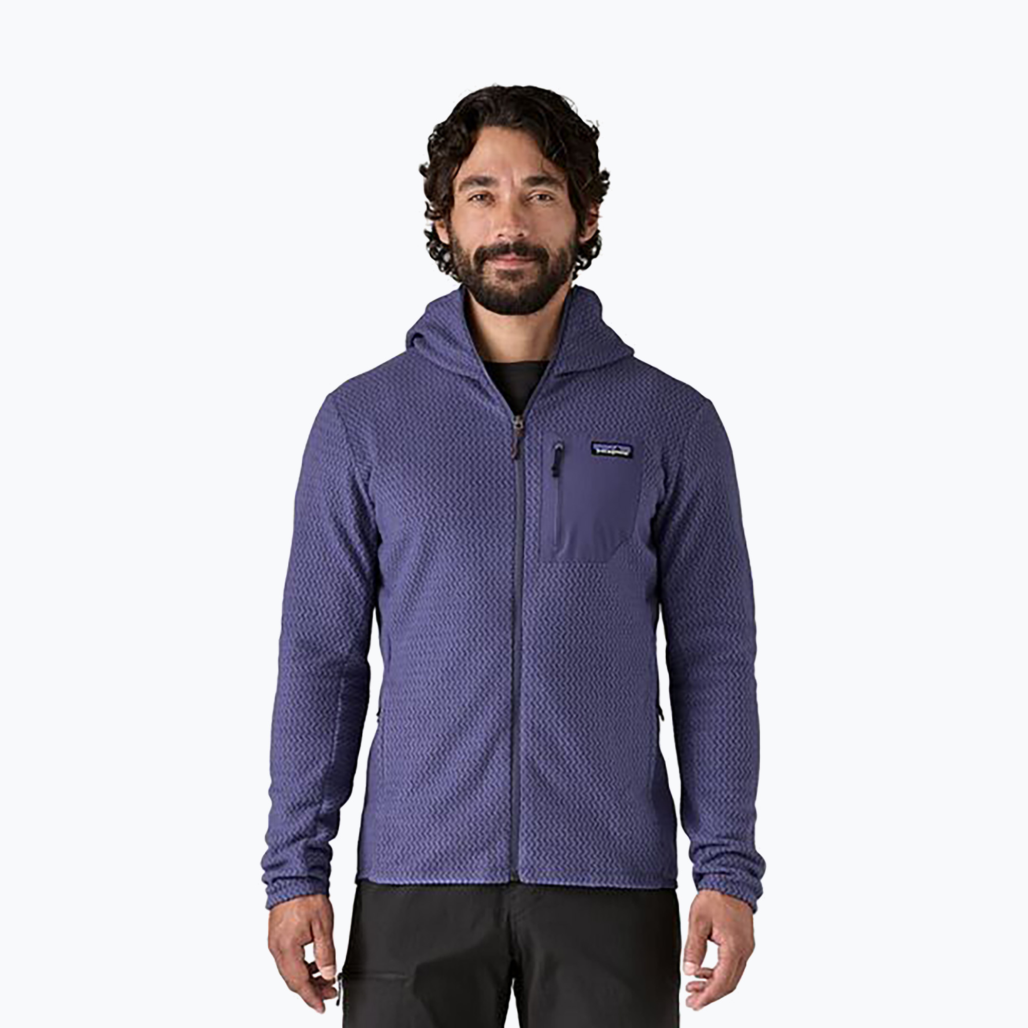 Felpa da trekking da uomo Patagonia R1 Air Full-Zip solstice purple