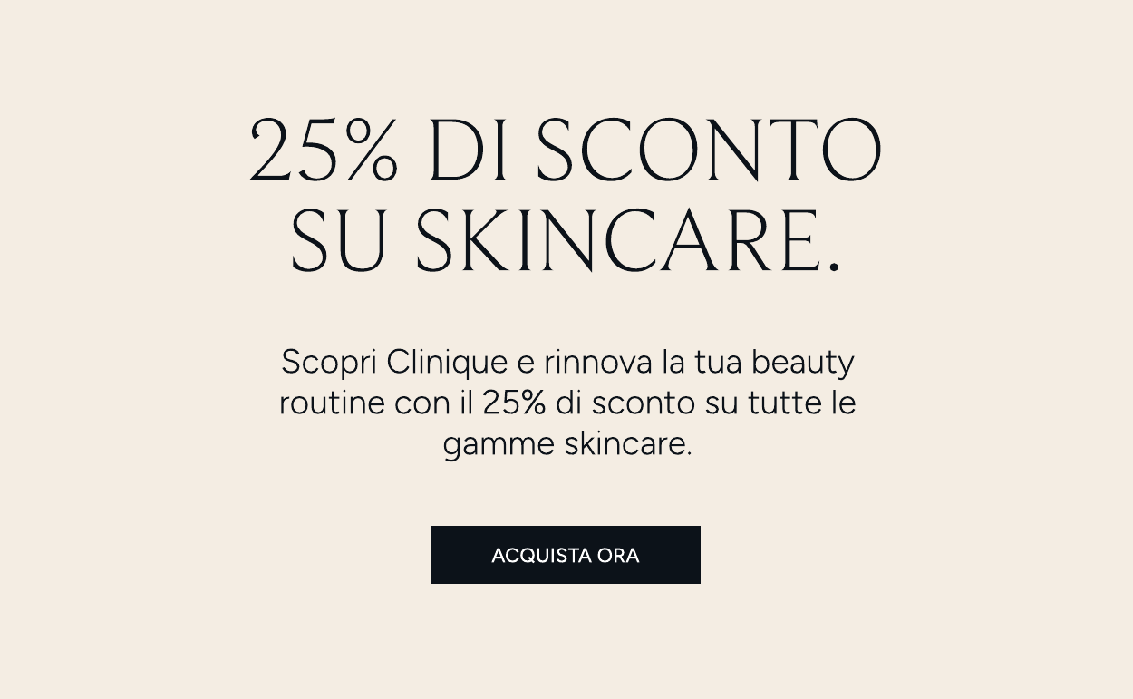 clinique 25 di sconto