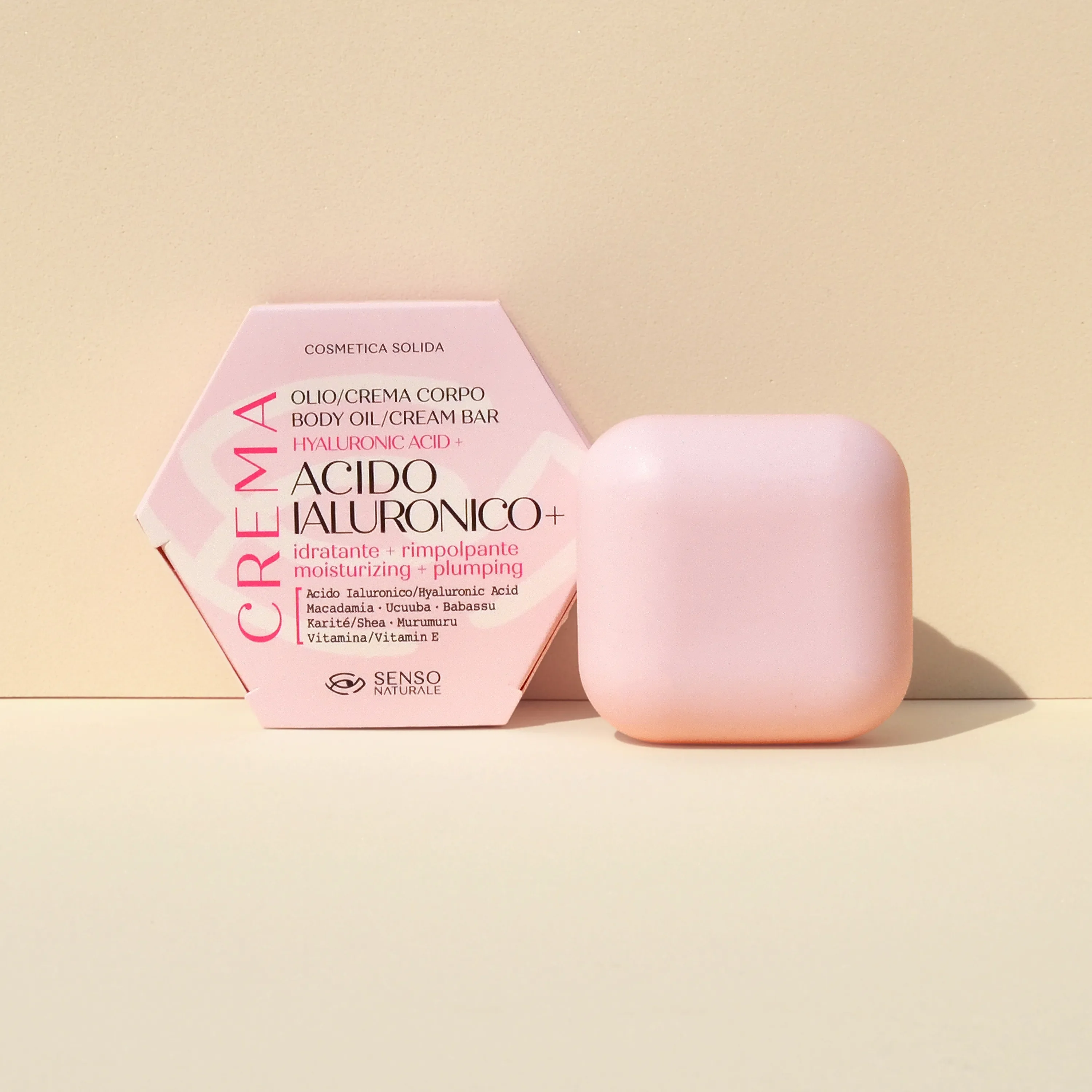 Image of Olio Solido Corpo con ACIDO IALURONICO - Crema Idratante
