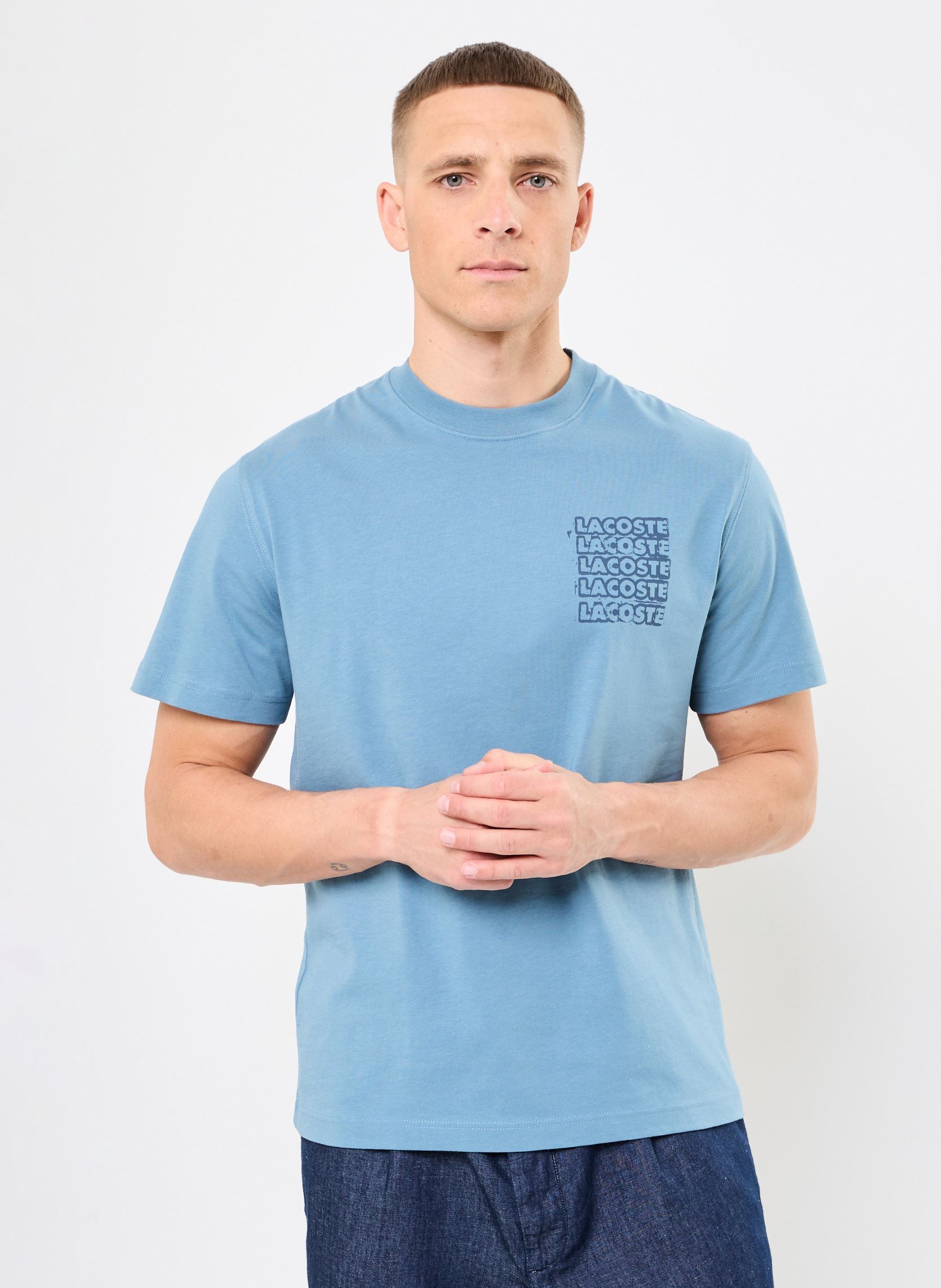 Lacoste Tee-shirts manches courtes T-shirt - Lacoste TH0288 homme bleu