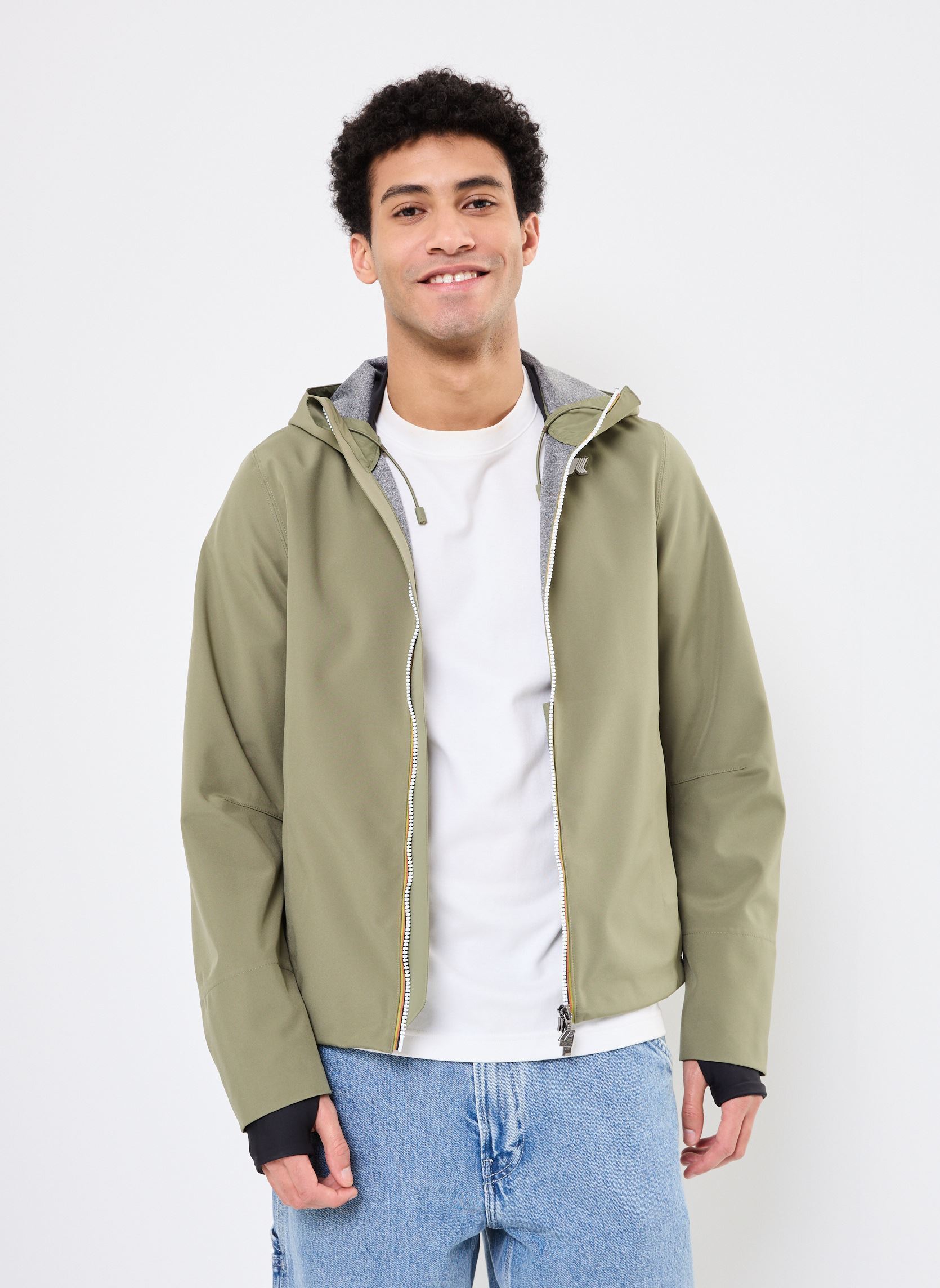 K-Way Vestes imperméables Veste imperméable - JACKO BONDED JERSEY homme vert