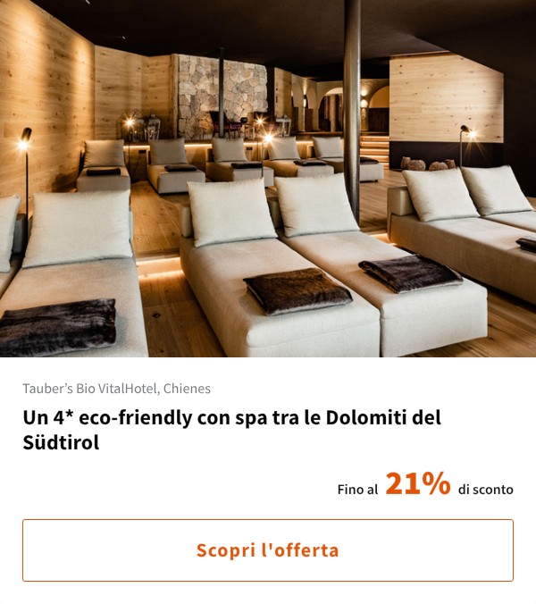 Un 4* eco-friendly con spa tra le Dolomiti del Südtirol