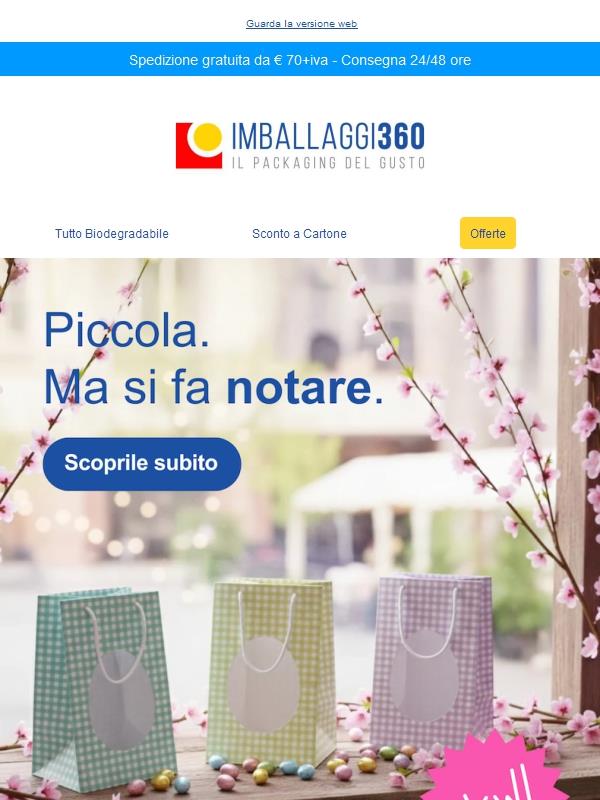 🌸 Pasqua in arrivo: scopri le nostre shopper!