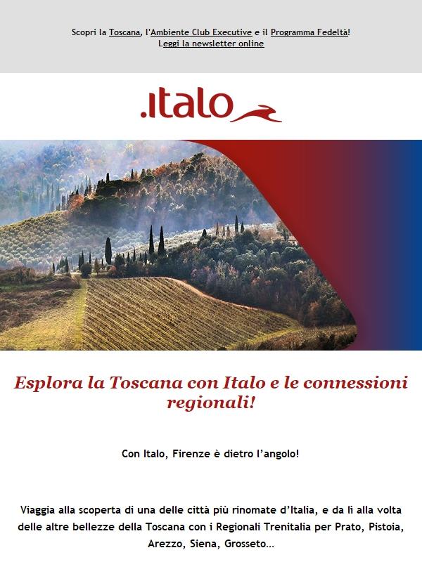 Con Italo scopri le meraviglie della Toscana!