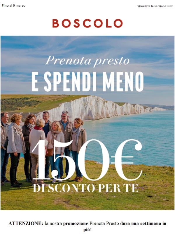 Promozione prolungata: ancora una settimana