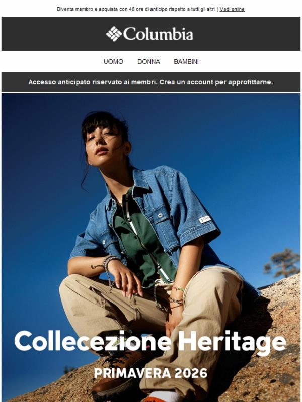 Approfitta di un accesso anticipato alla Collezione Heritage