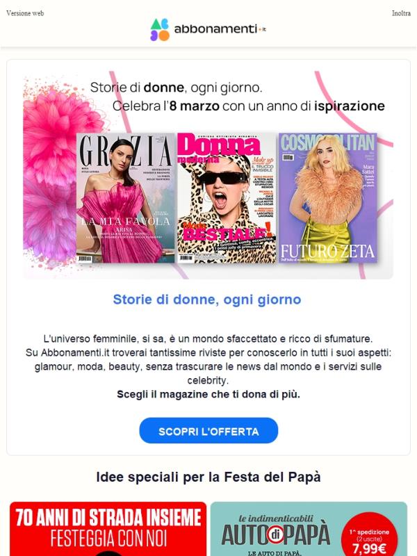 Marzo celebra lei… e sorprende lui 💐👔