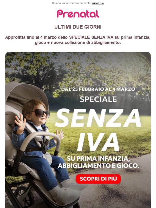 Ultimi giorni SENZA IVA: cosa aspetti?