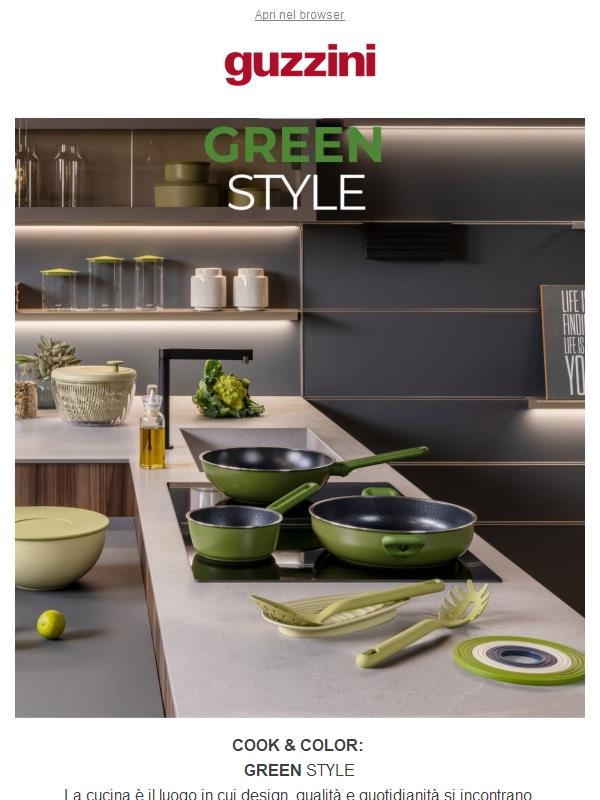 GREEN STYLE| Stile e colore per la tua cucina!