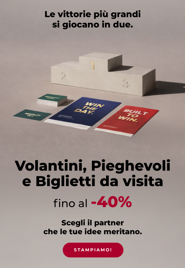 Volantini, Pieghevoli e Biglietti da visita fino al -40%