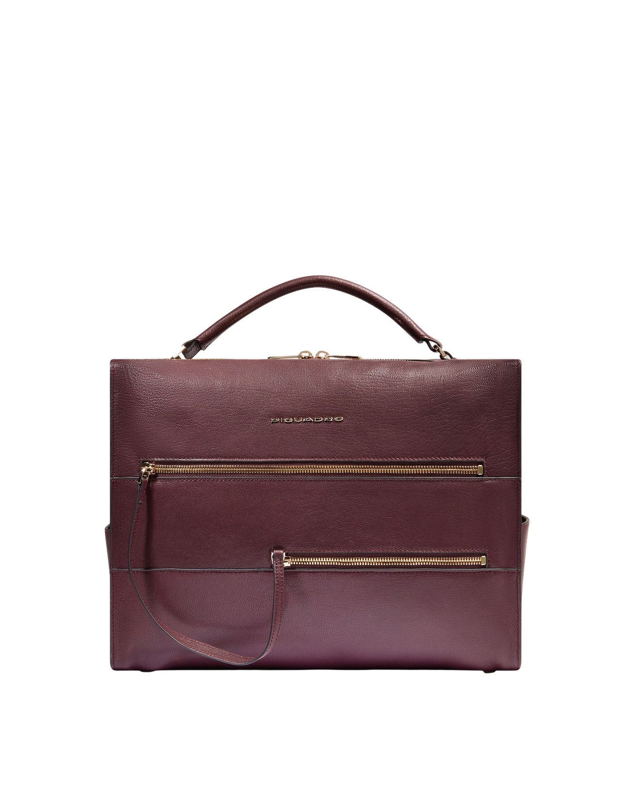 Image of Piquadro - Cartella da ufficio per donna porta pc 14'' con manico e tracolla