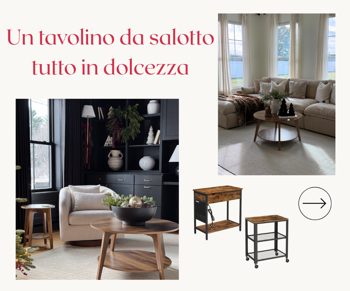 Un tavolino da salotto tutto in dolcezza