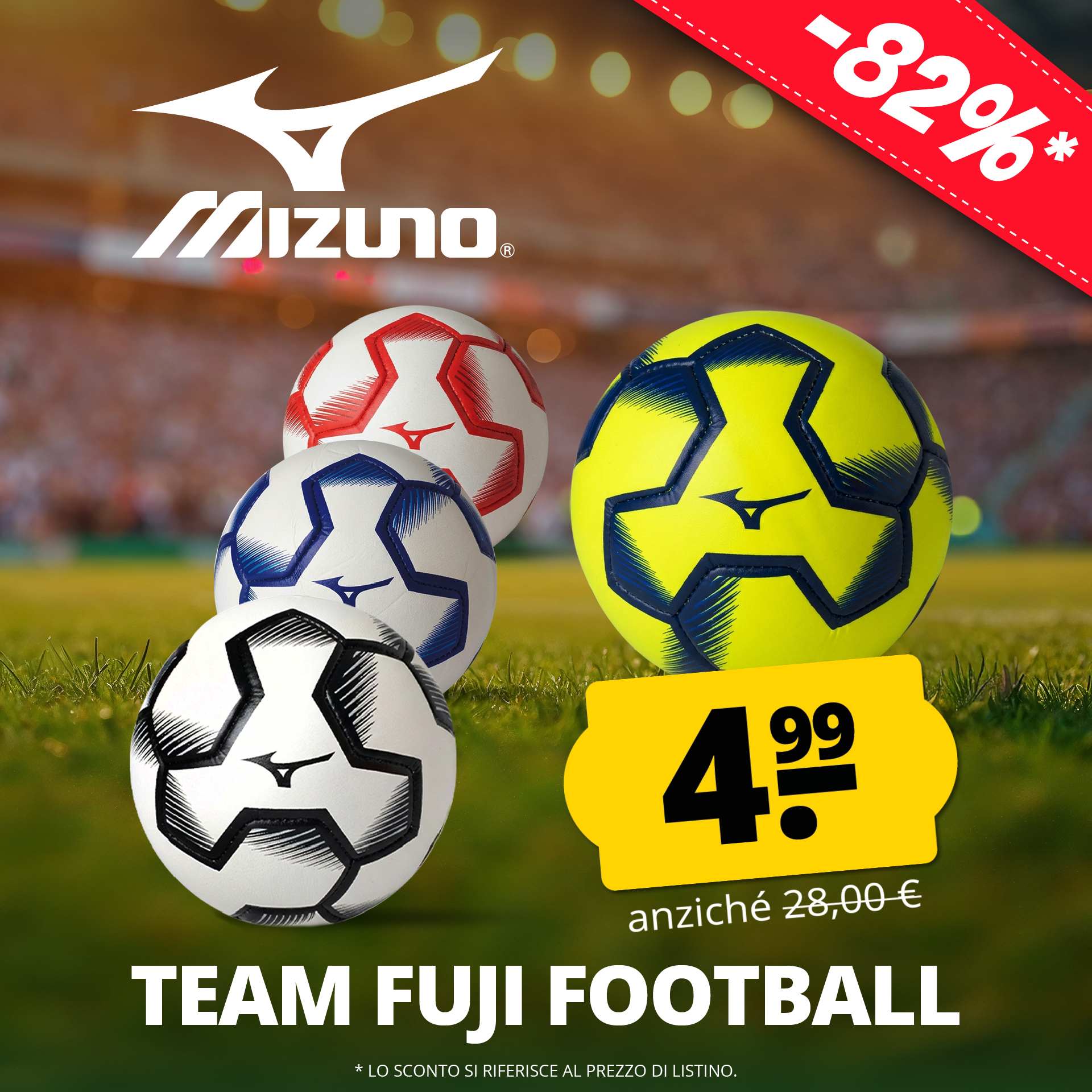 mizuno team fuji tr pallone da calcio