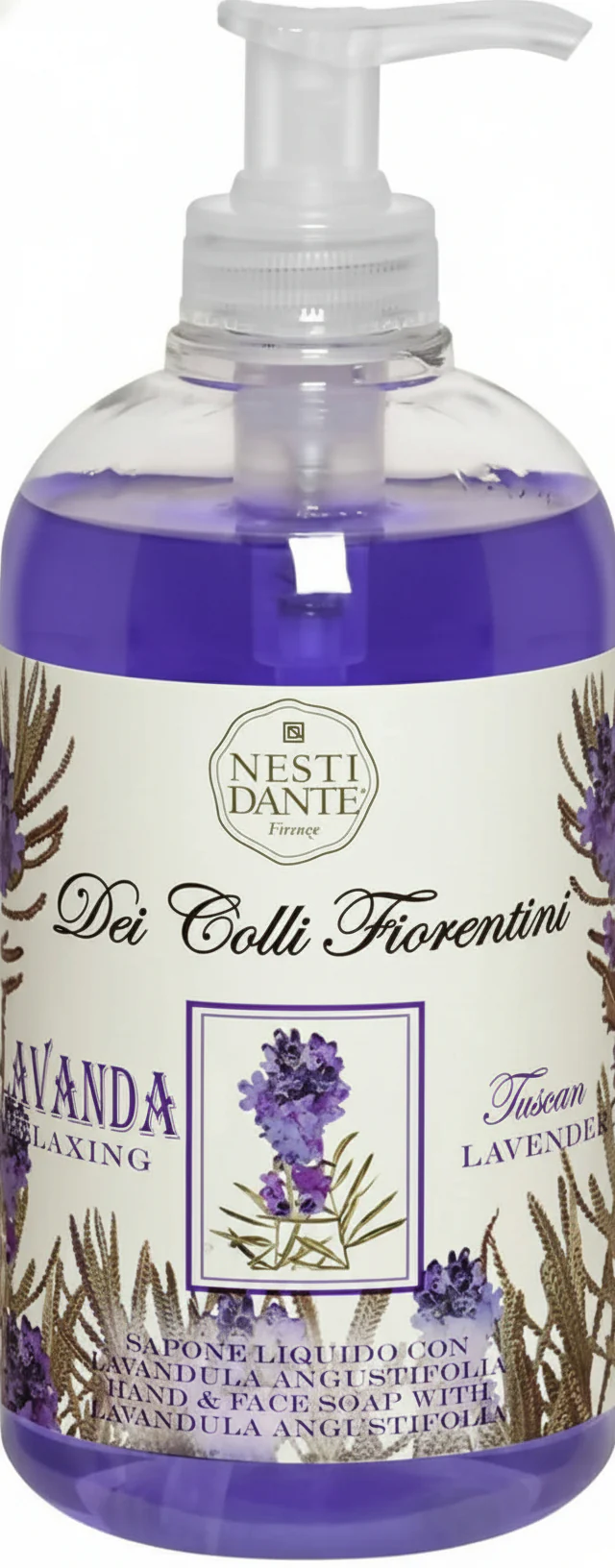 Nesti Dante Sapone Liquido Lavanda 500ml Colli Fiorentini Detergente Mani Profumato Lavanda Viola Sapone Toscano