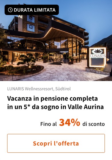 Vacanza in pensione completa in un 5* da sogno in Valle Aurina
