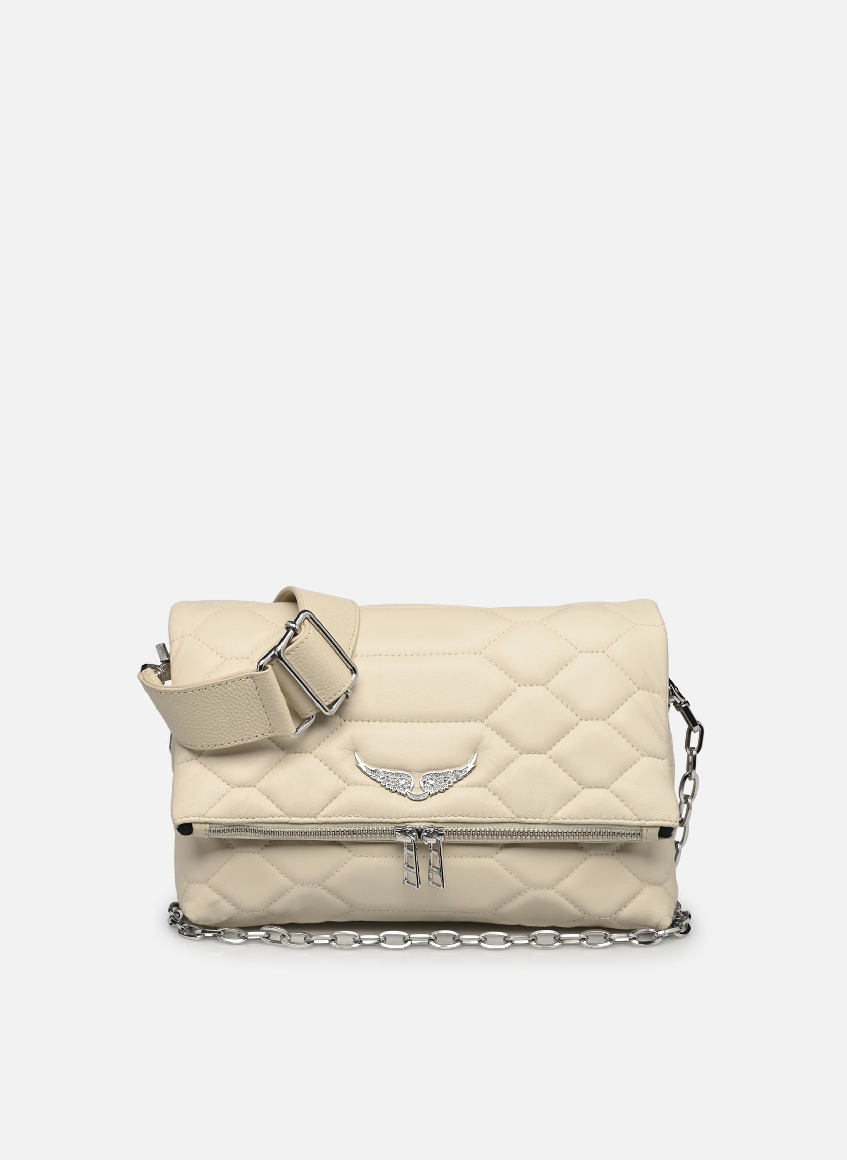 Zadig & Voltaire Borse a tracolla Borsa a tracolla - Rocky XL Mat SCA donna bianco