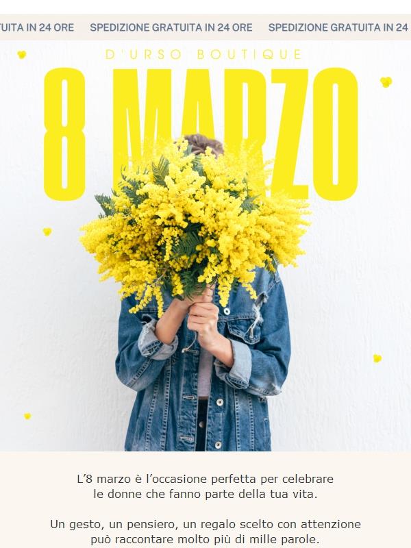 Festa della Donna: proposte per lei fino al -50% 🌸
