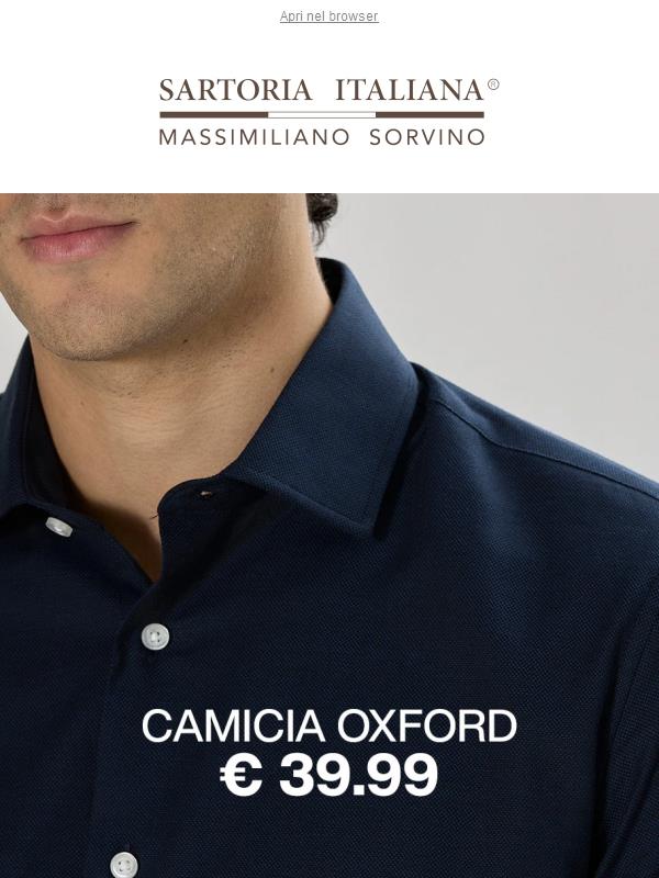 Camicia Oxford a soli 39,99€
