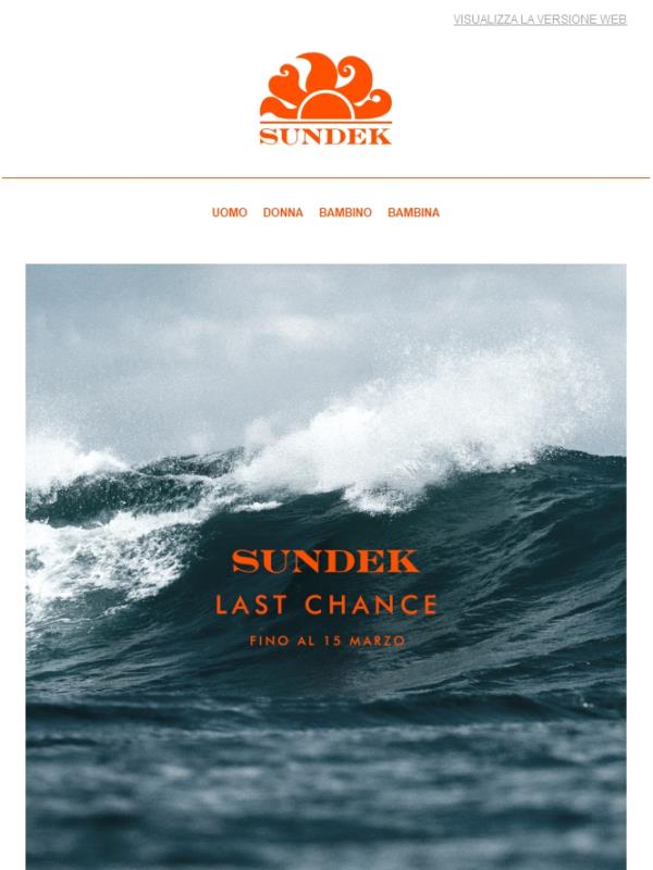 LAST CHANCE | -30% DI SCONTO