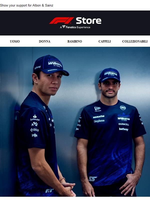 Now Live: Williams 2026 Teamwear