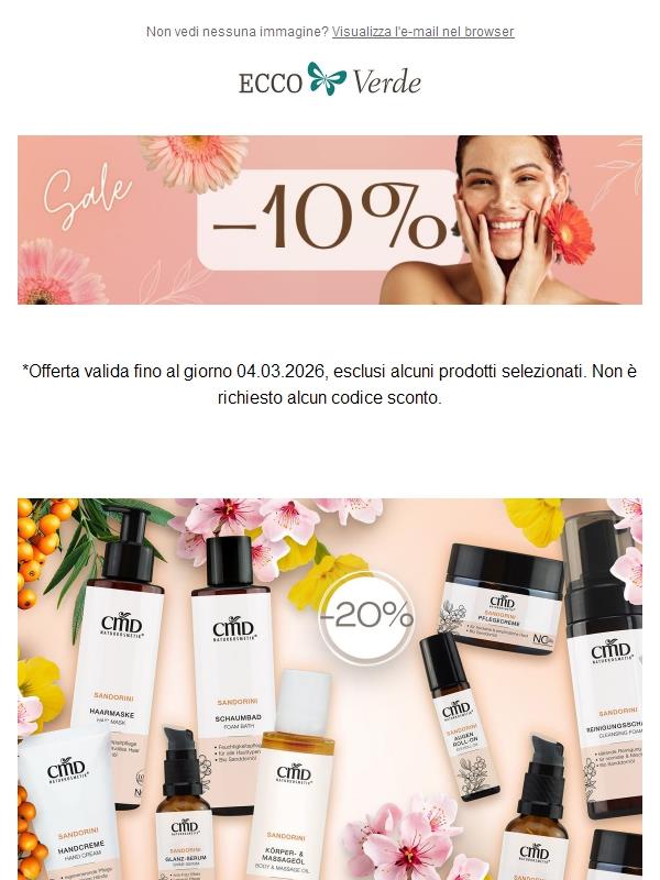 CMD Naturkosmetik in sconto del 20% ☀️