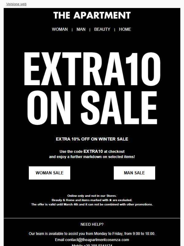 EXTRA10 ON WINTER SALE ⚫ Shop Now