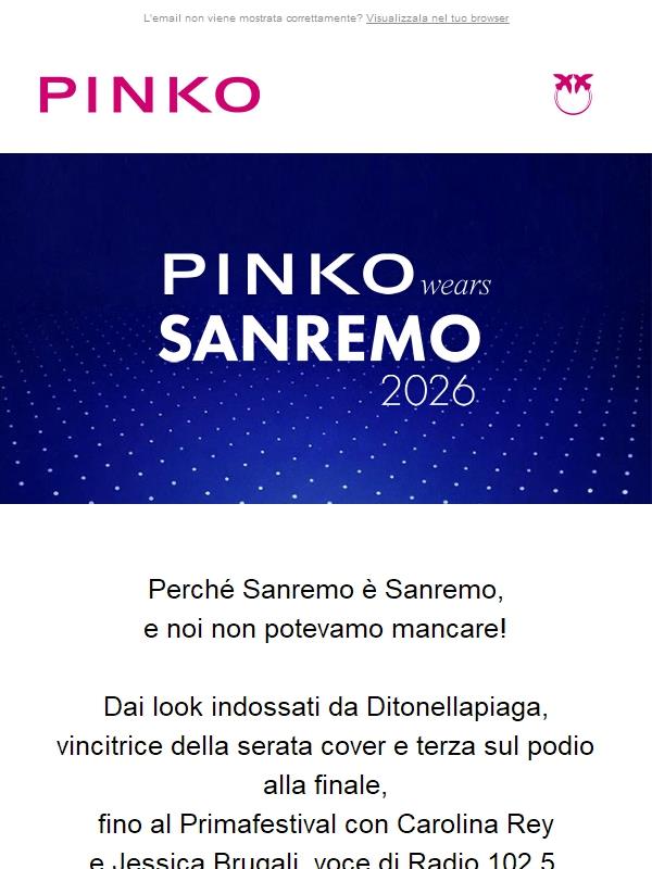 È Sanremo… ed è PINKO!