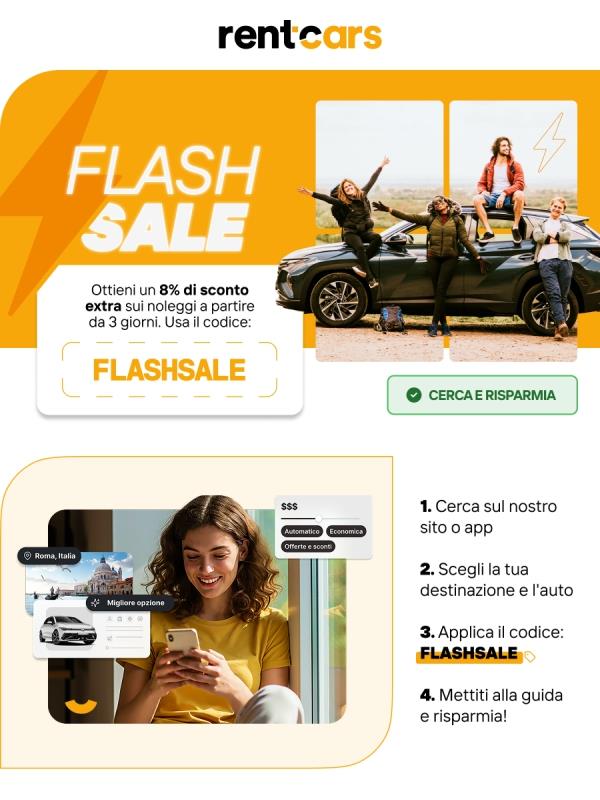 𝗔𝗹𝗹𝗮𝗿𝗺𝗲 𝗙𝗹𝗮𝘀𝗵 𝗦𝗮𝗹𝗲: il tuo buono dell'8% è qui ⚡