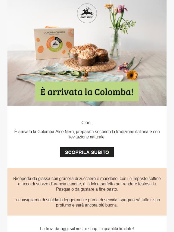 È arrivata la Colomba di Alce Nero 🕊️