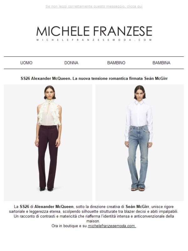 SS26 Alexander McQueen | La nuova tensione romantica firmata Seán McGirr 💫