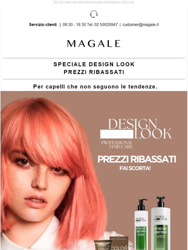 DESIGN LOOK | Professional Hair Care a prezzi ribassati corri su Magale.it🖤✨