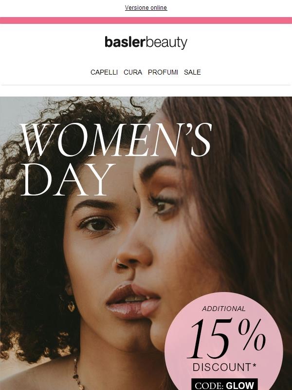 Women’s Day Special: 15 % + dichiarazioni di fragranze per donne forti