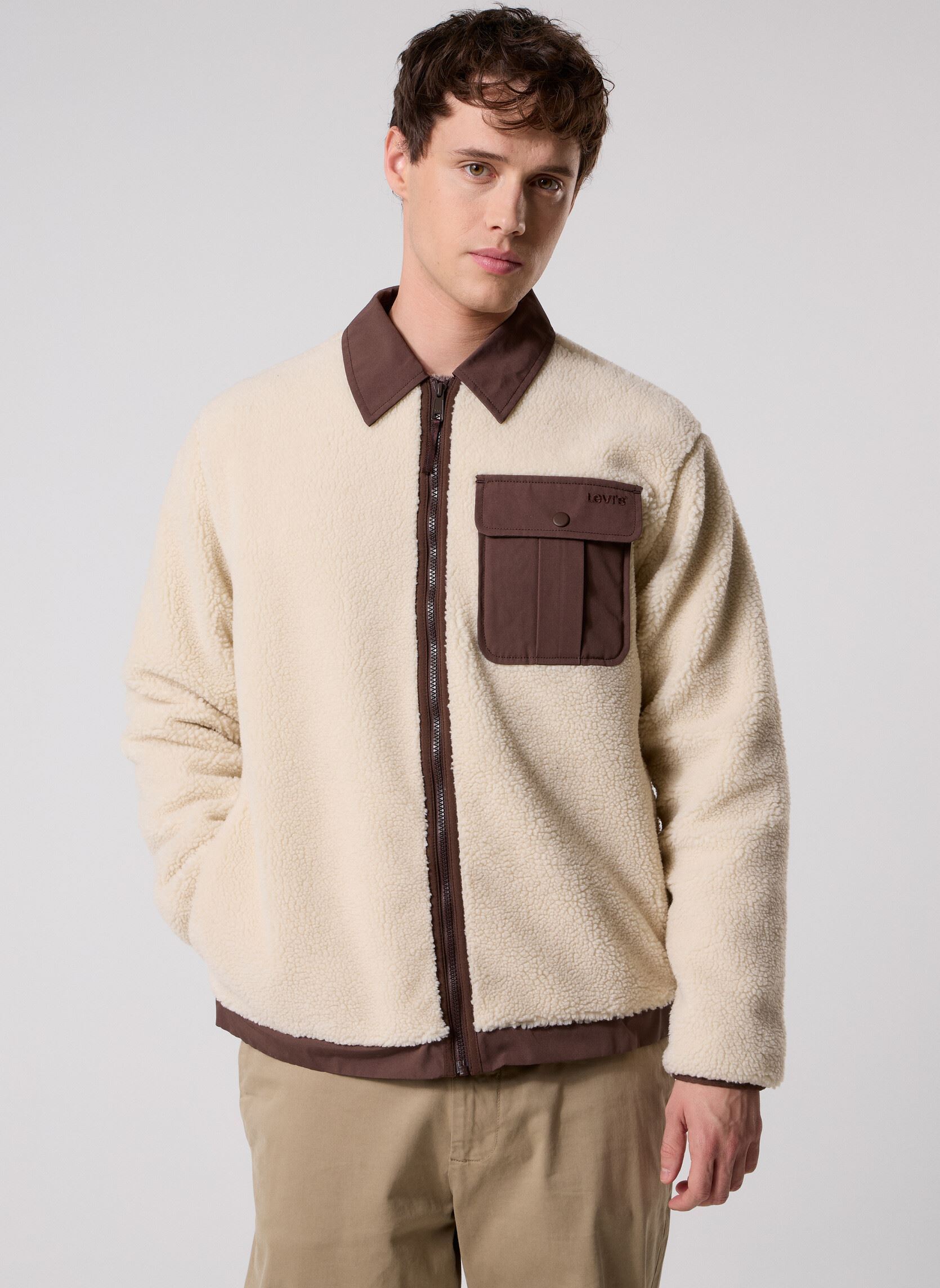 Levi's&reg; Vestes JOONIE SHERPA JACKET NEUTRALS homme blanc