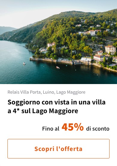 Soggiorno con vista in una villa a 4* sul Lago Maggiore