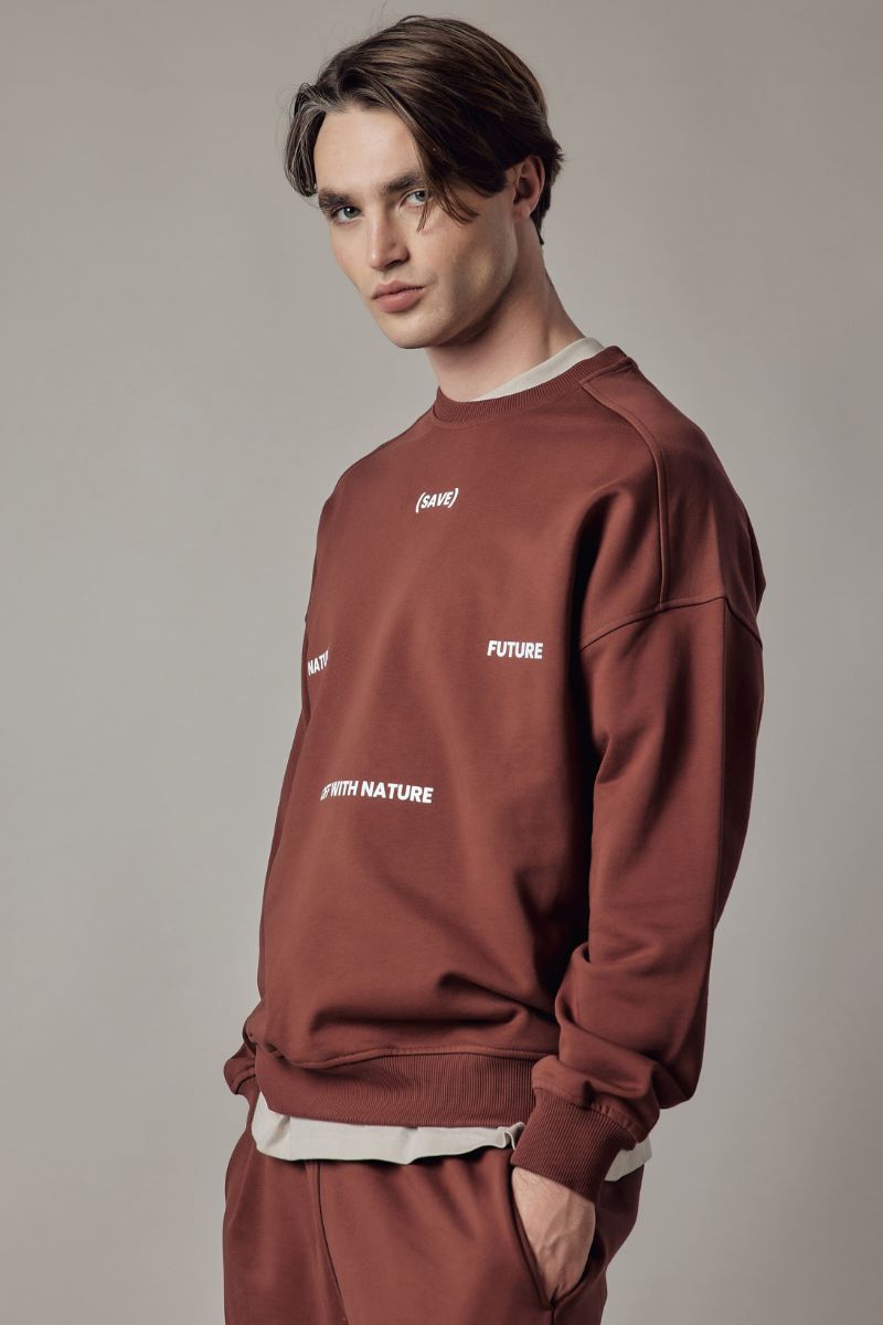 Felpa Girocollo Loose Fit