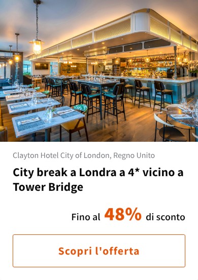 City break a Londra a 4* vicino a Tower Bridge
