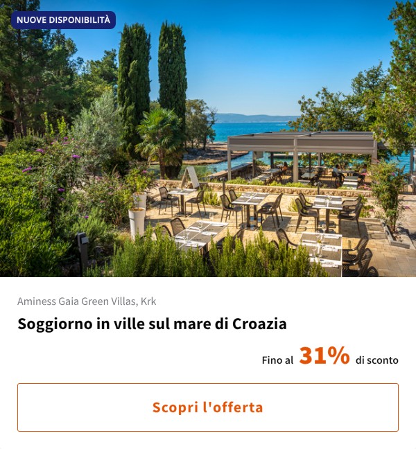 Soggiorno in ville sul mare di Croazia