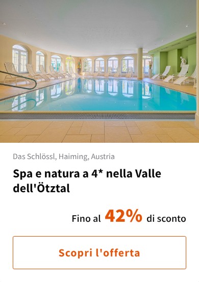 Spa e natura a 4* nella Valle dell'Ötztal