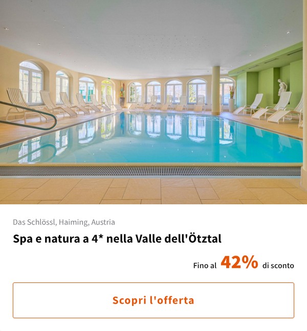 Spa e natura a 4* nella Valle dell'Ötztal