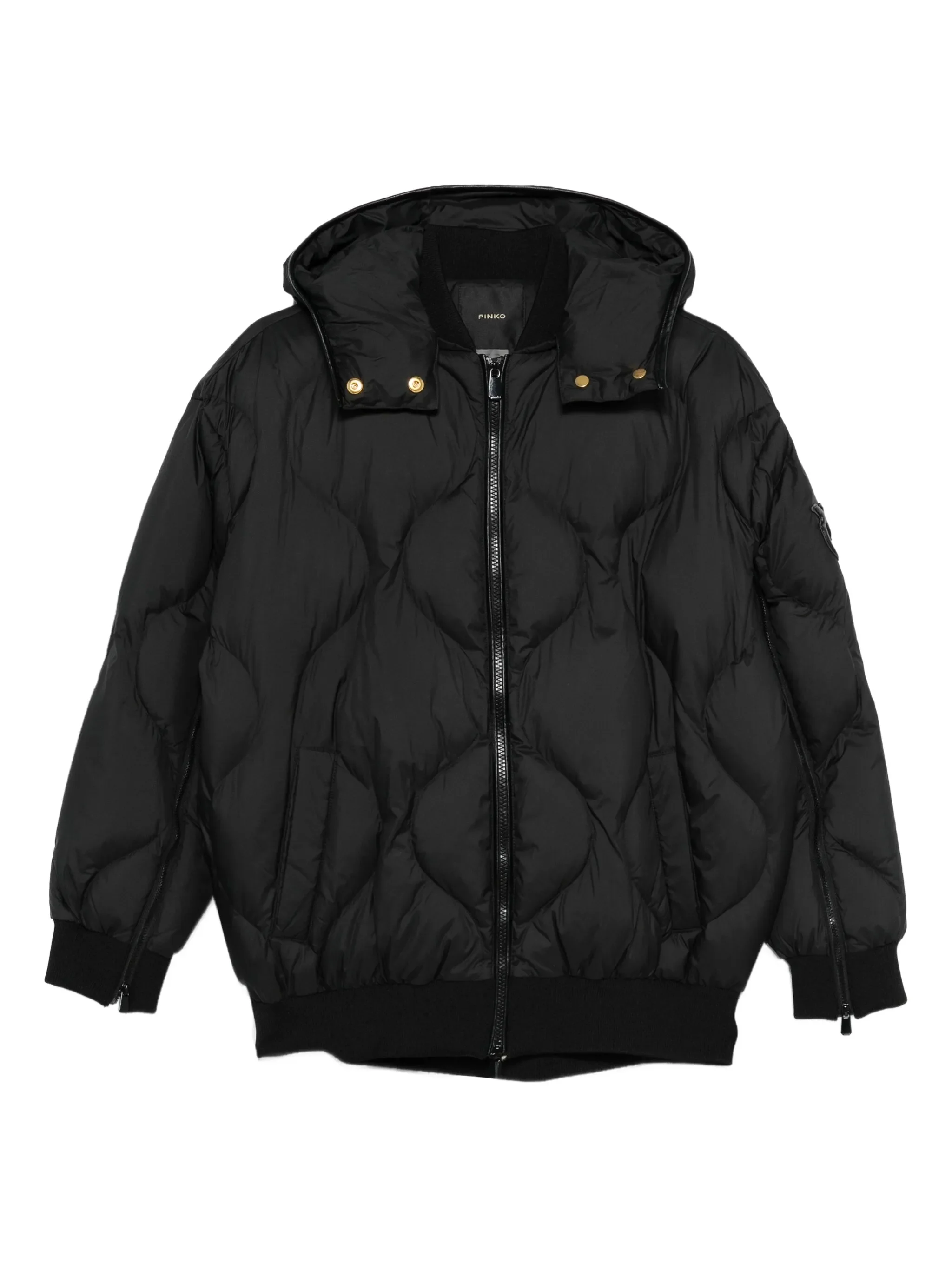 Image of Pinko Quilted Hooded Jacket