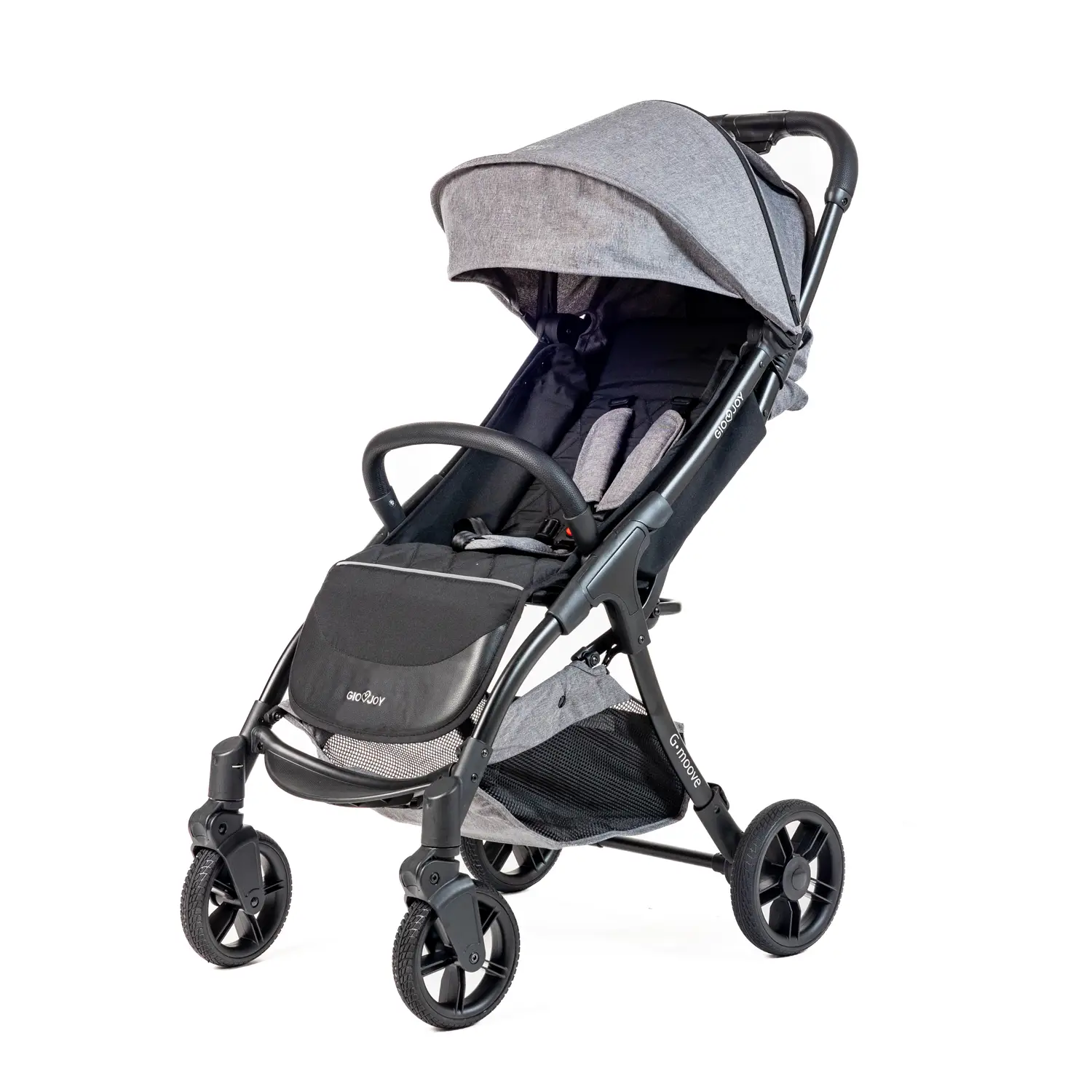 Passeggino G-Moove Grigio Telaio Nero 0-22 kg. Leggero, Perfetto dalla Nascita.
