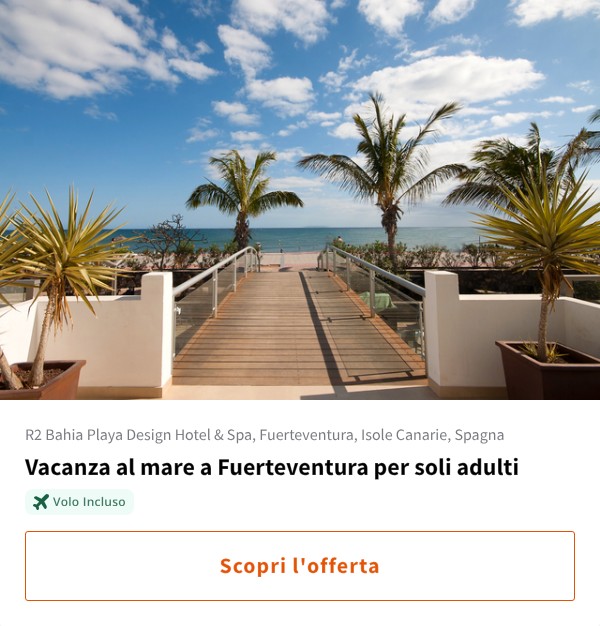 Vacanza al mare a Fuerteventura per soli adulti