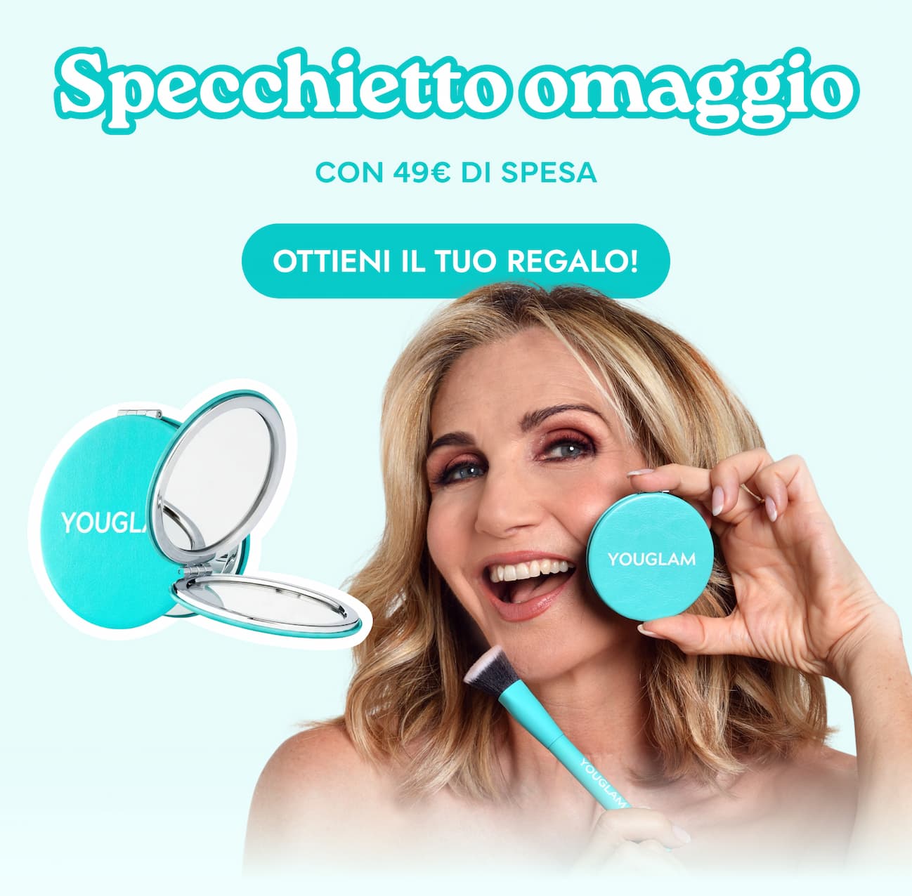 specchietto omaggio sopra 49€